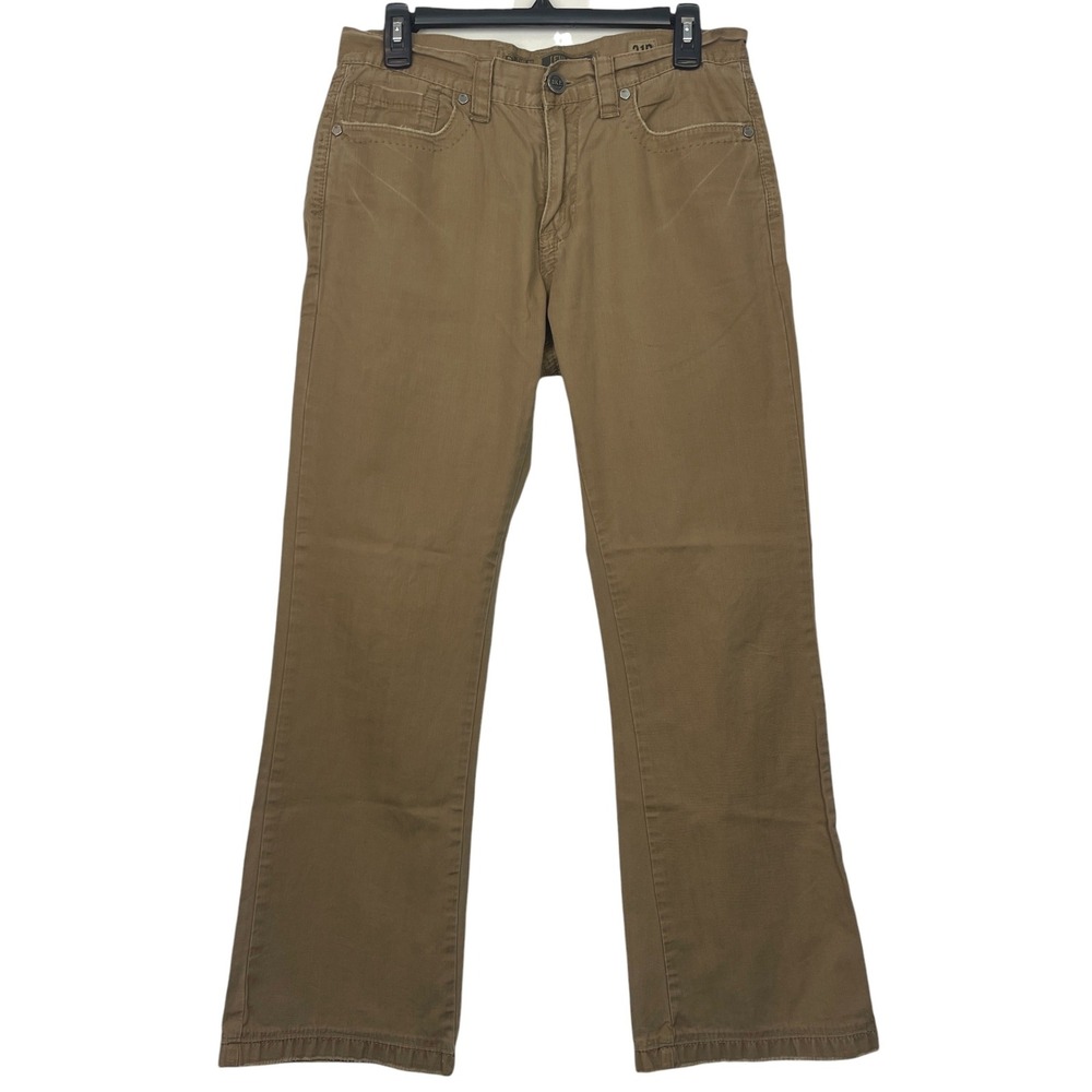 BKE Fulton‎ Straight Leg Mens 31x31 100% Cotton Tan Khaki Pants Zip *READ